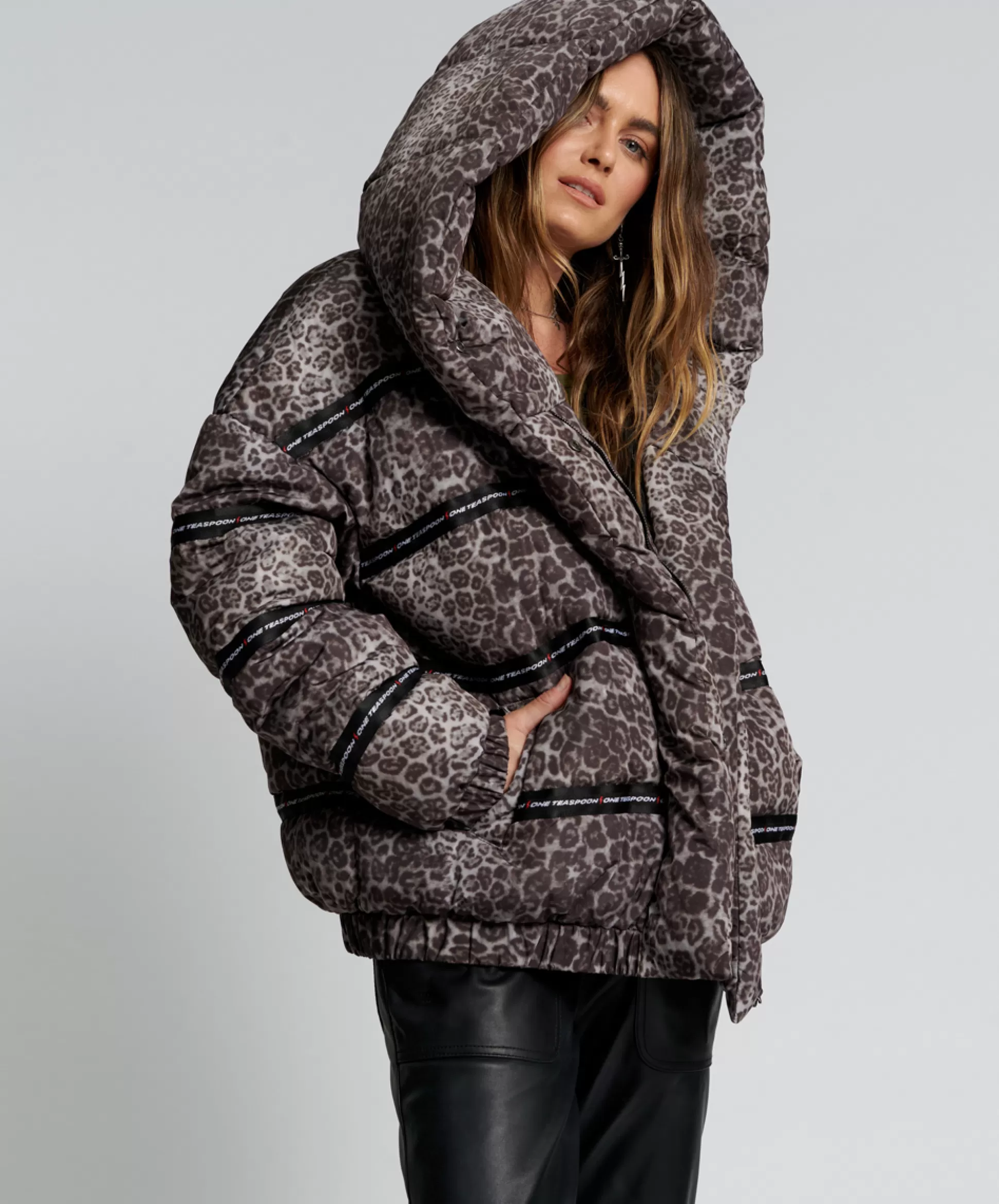 Fashion ONE TEASPOON Addicted Animal Puffa Jacket