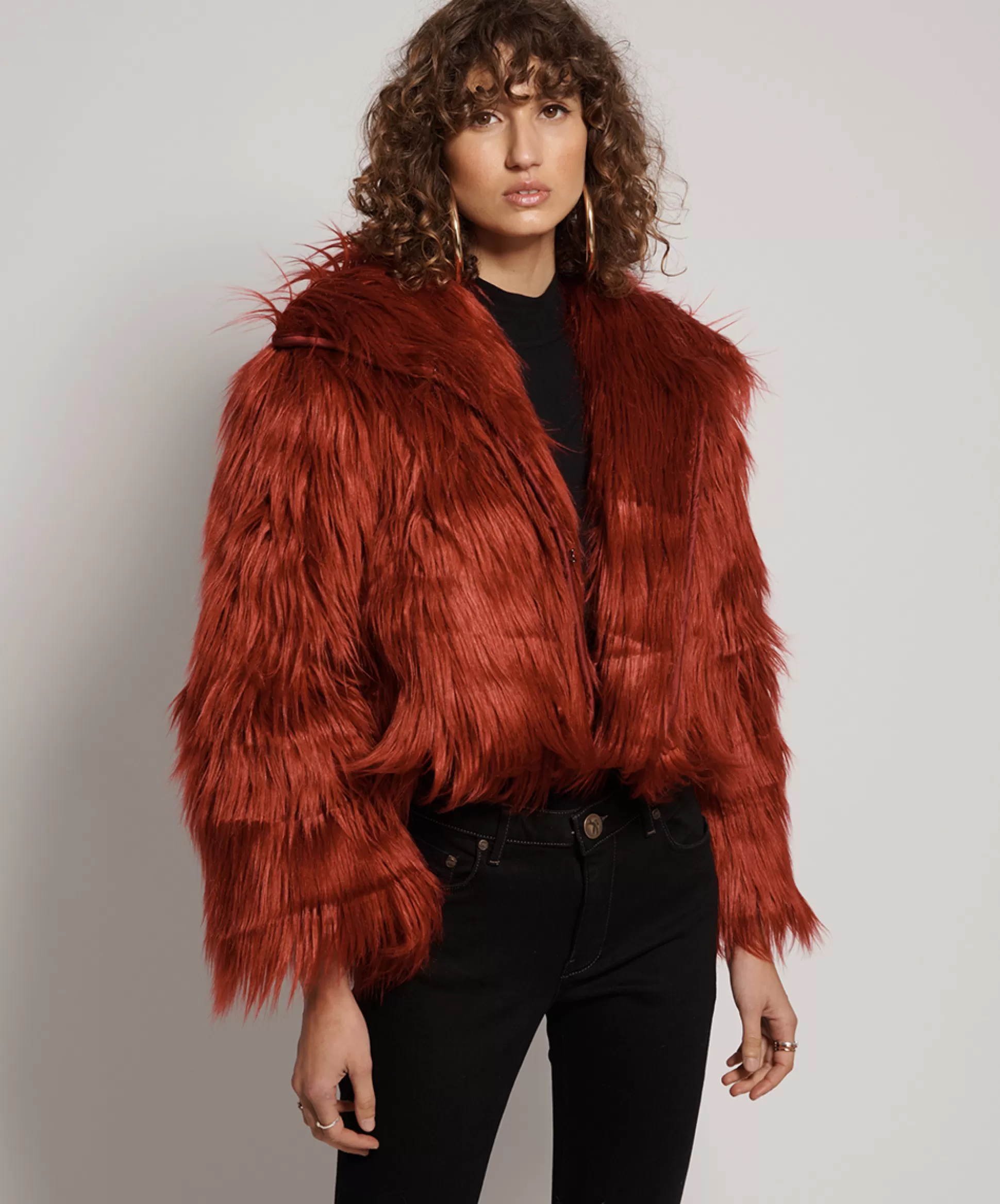 Fashion ONE TEASPOON Axel Faux Fur Jacket