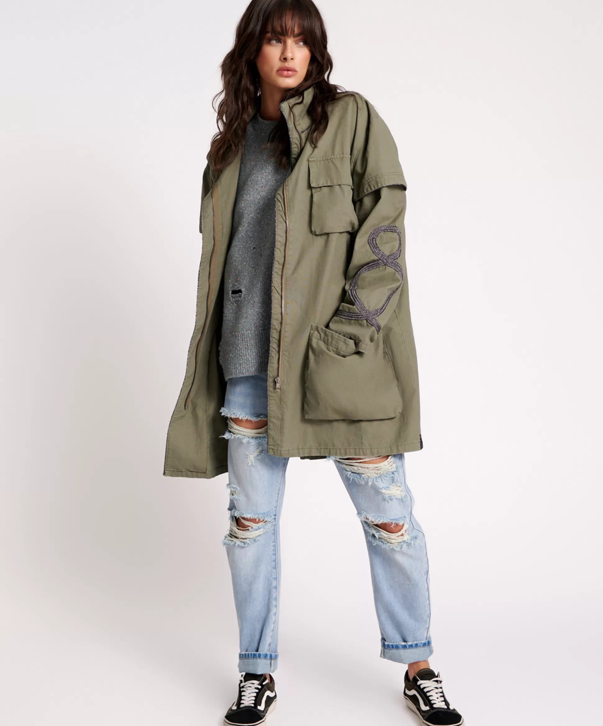 Shop ONE TEASPOON Cargo Throwover Jacket