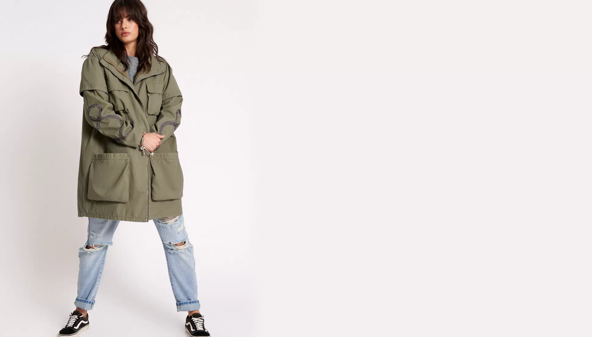 Shop ONE TEASPOON Cargo Throwover Jacket