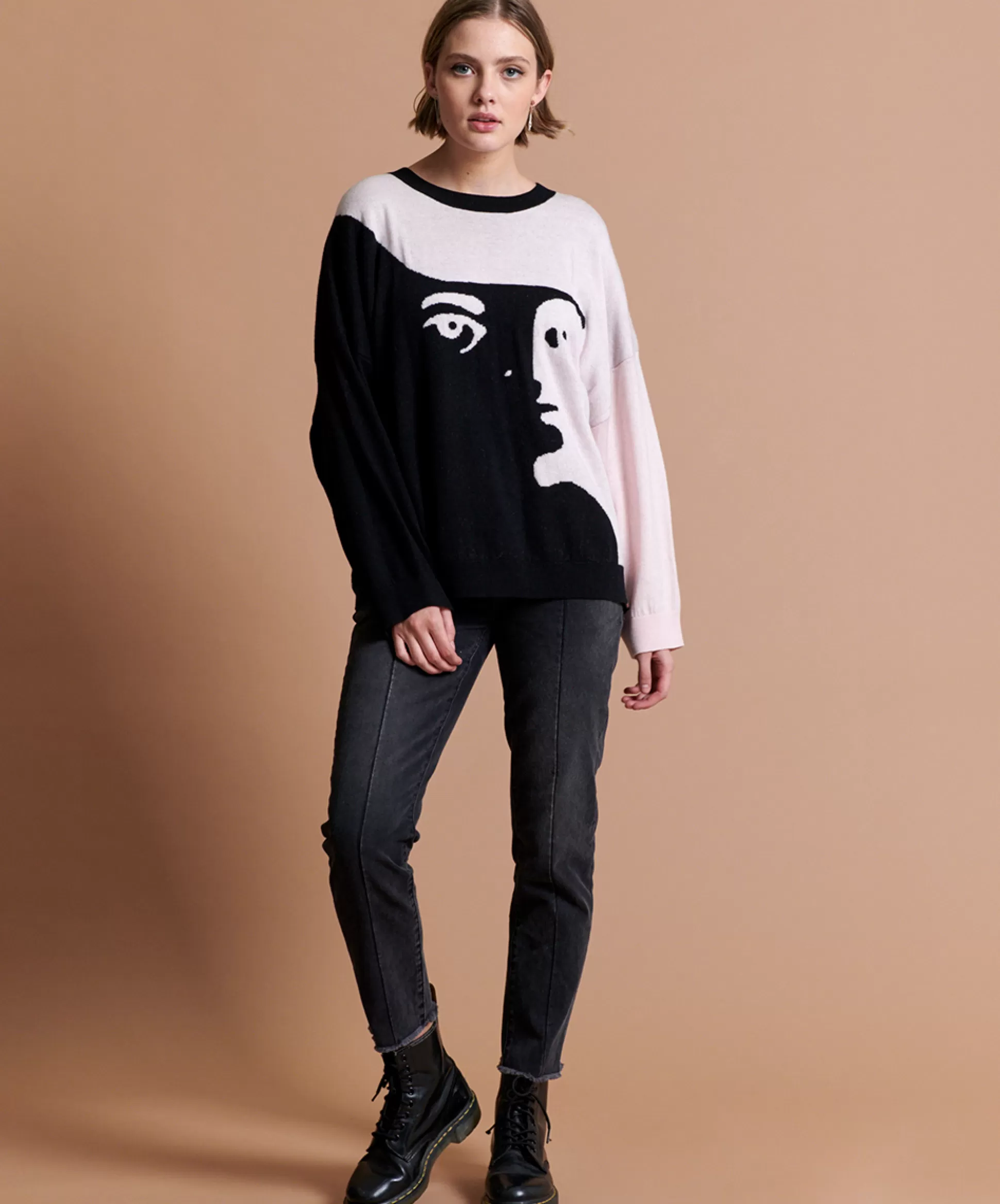 Best Sale ONE TEASPOON Cashmere Wool Labyrinth Sweater