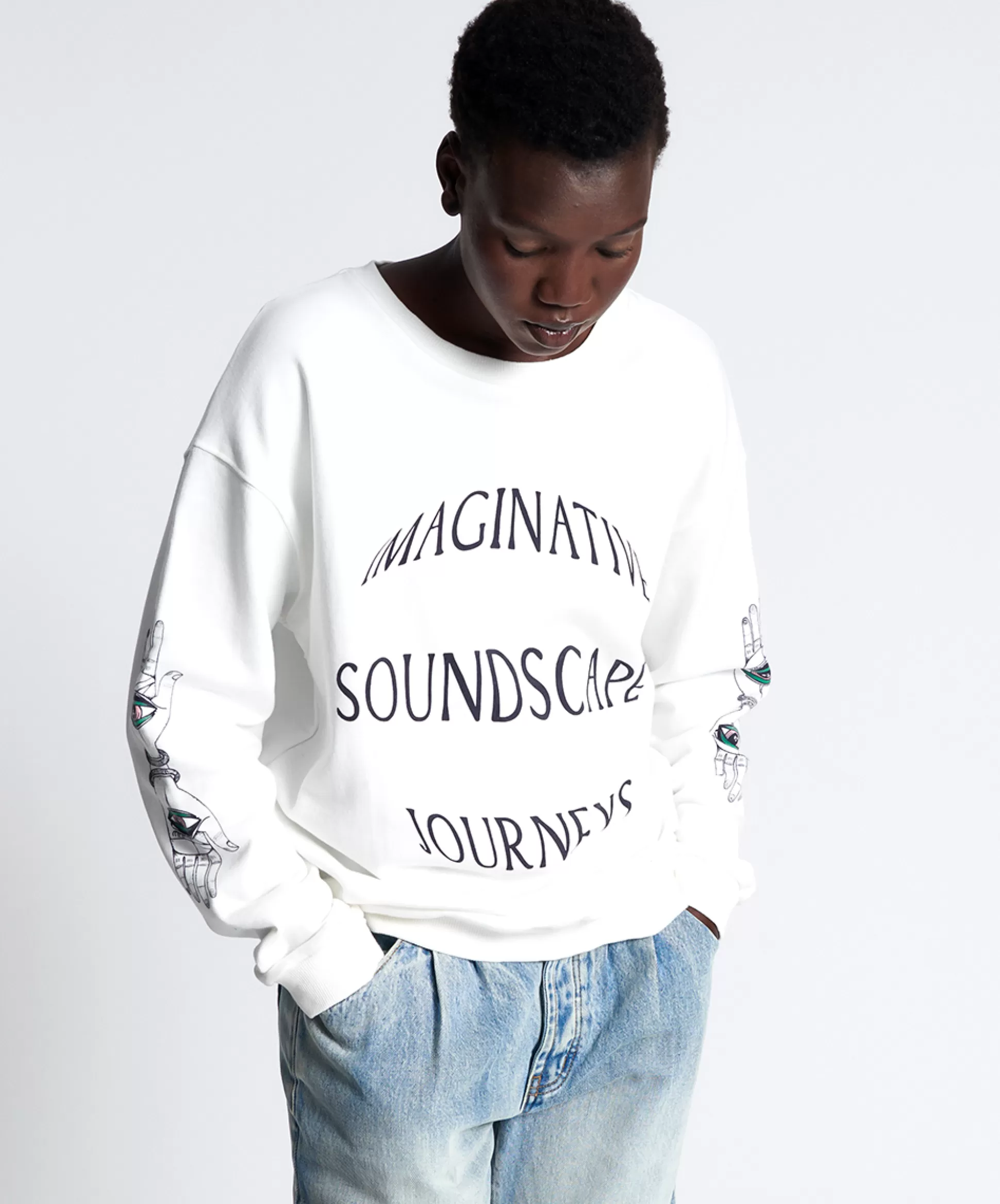 New ONE TEASPOON Deeper Sounds Hand Of Wisdom Sweater