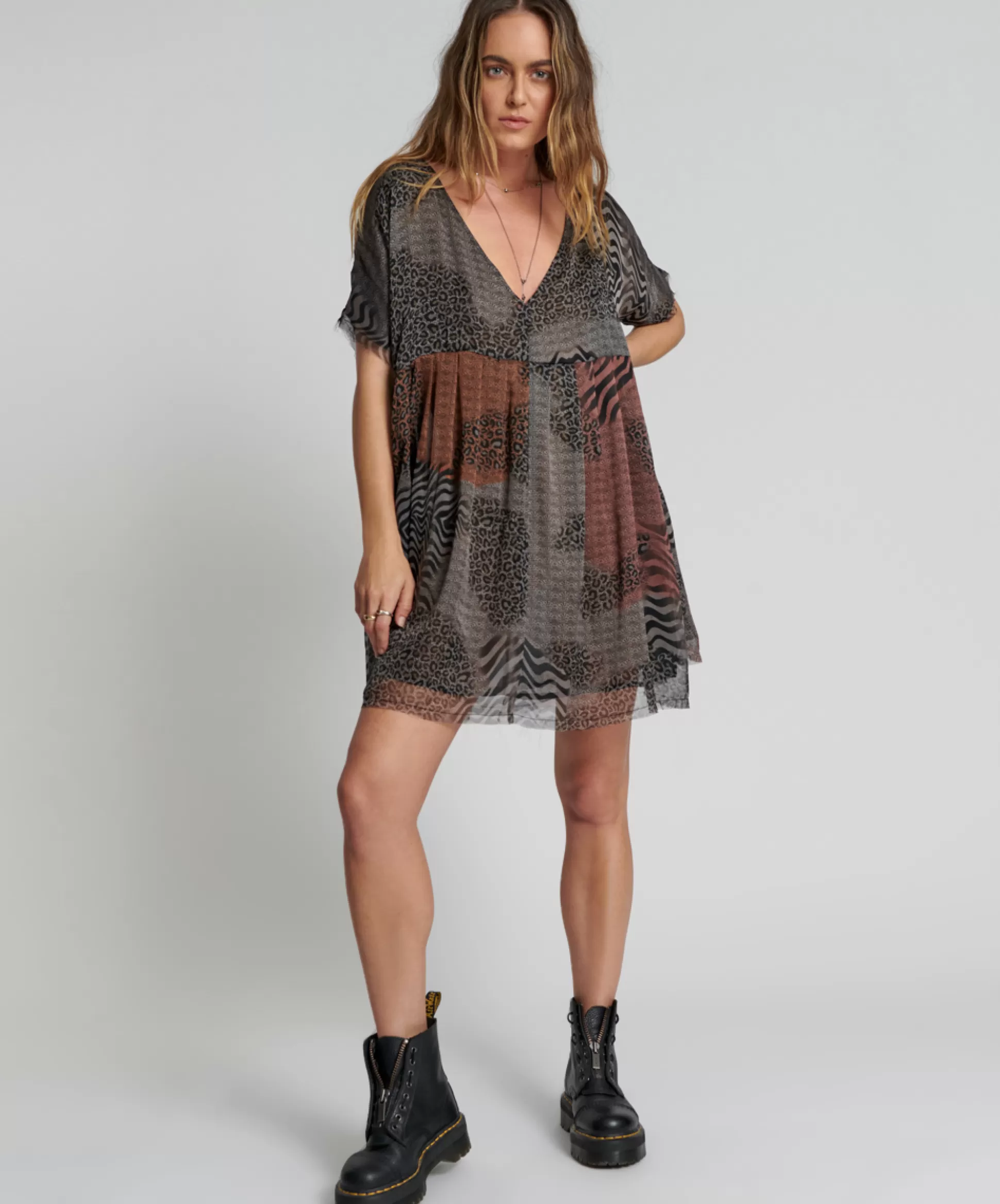 Store ONE TEASPOON Dilema Oversized Two Way Mini Dress