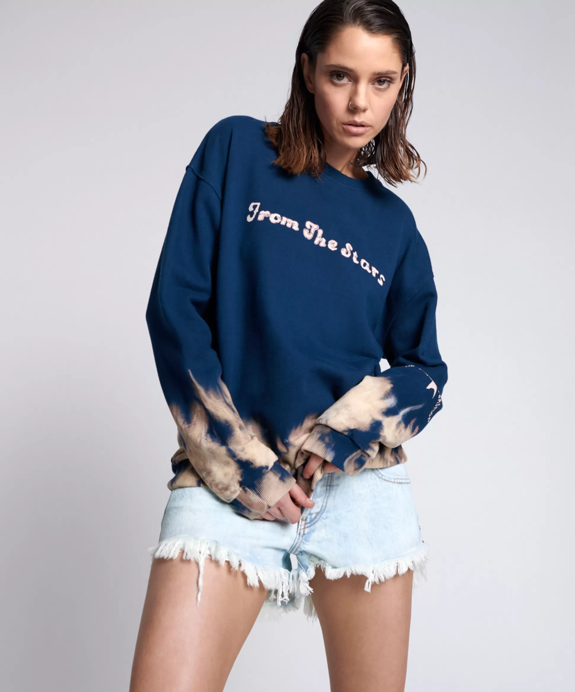 Discount ONE TEASPOON From The Stars Dip Dye Unisex Sweater