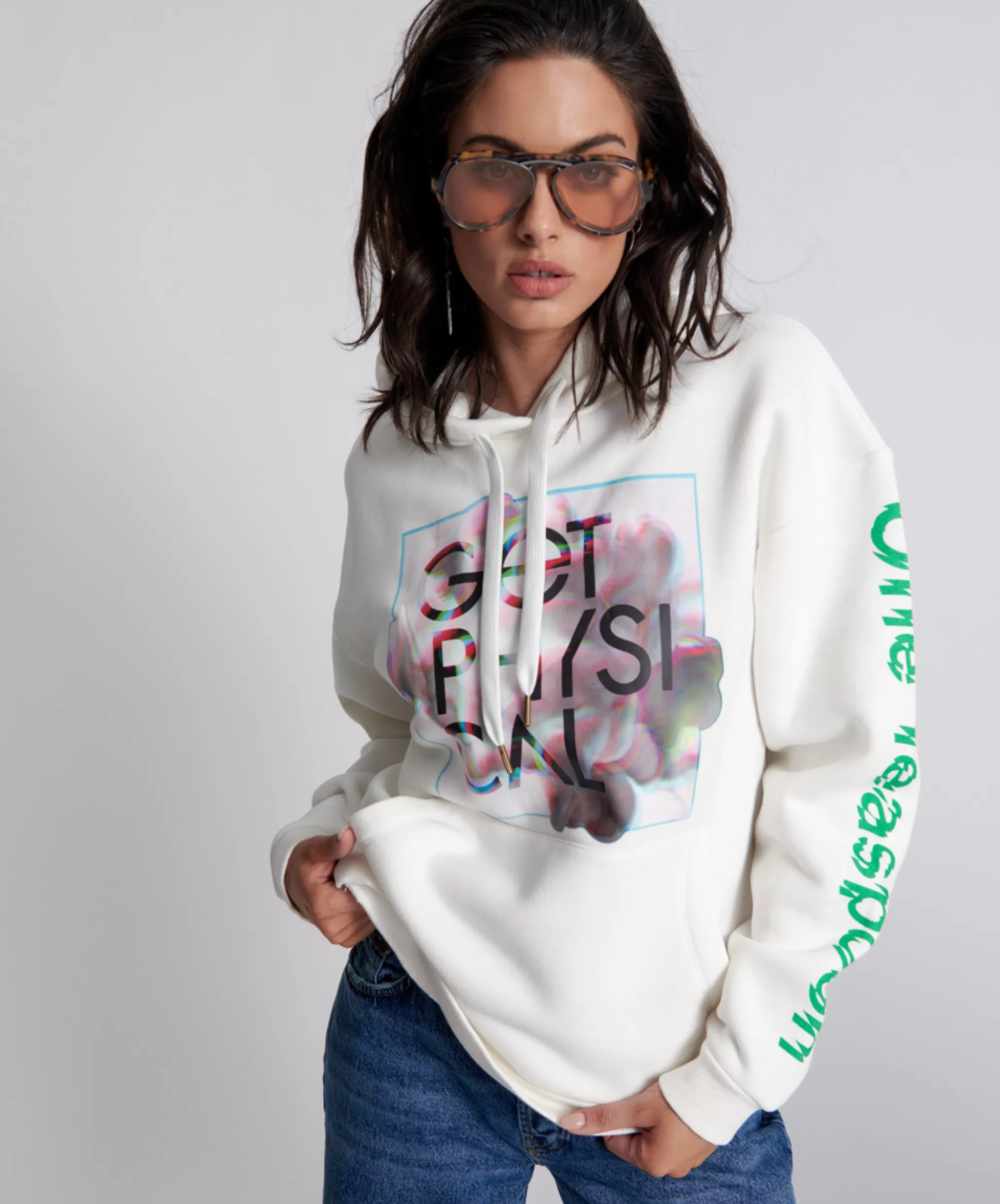 Best Sale ONE TEASPOON Get Physical Oversized Hoody