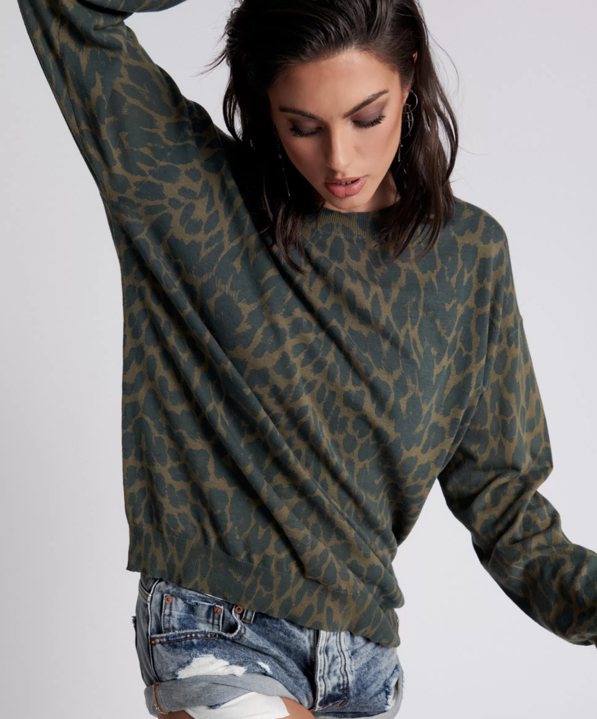 Discount ONE TEASPOON Jungle Leopard Knit Sweater