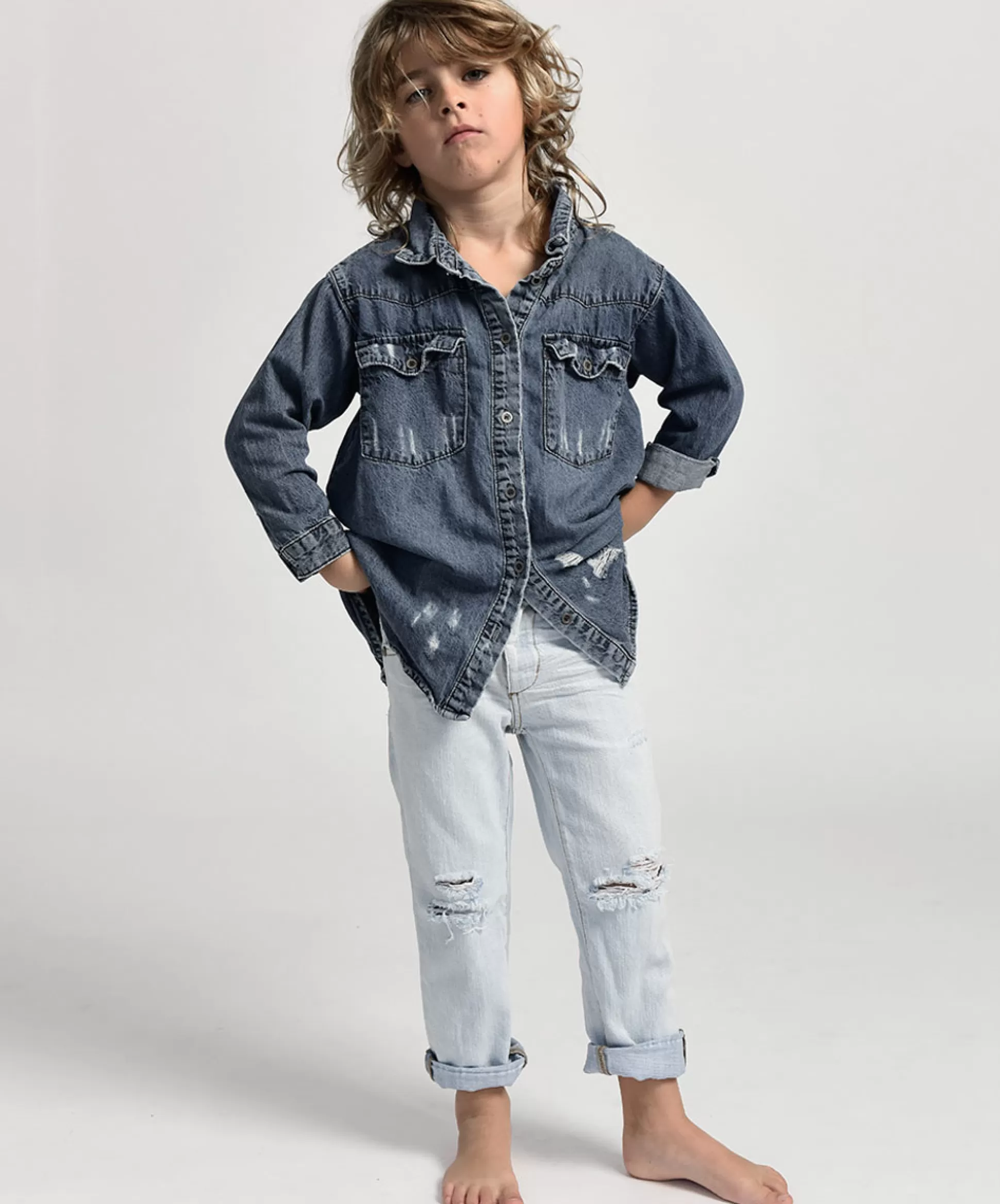 Fashion ONE TEASPOON Kids Brando Awesome Baggies Straight Leg Jeans