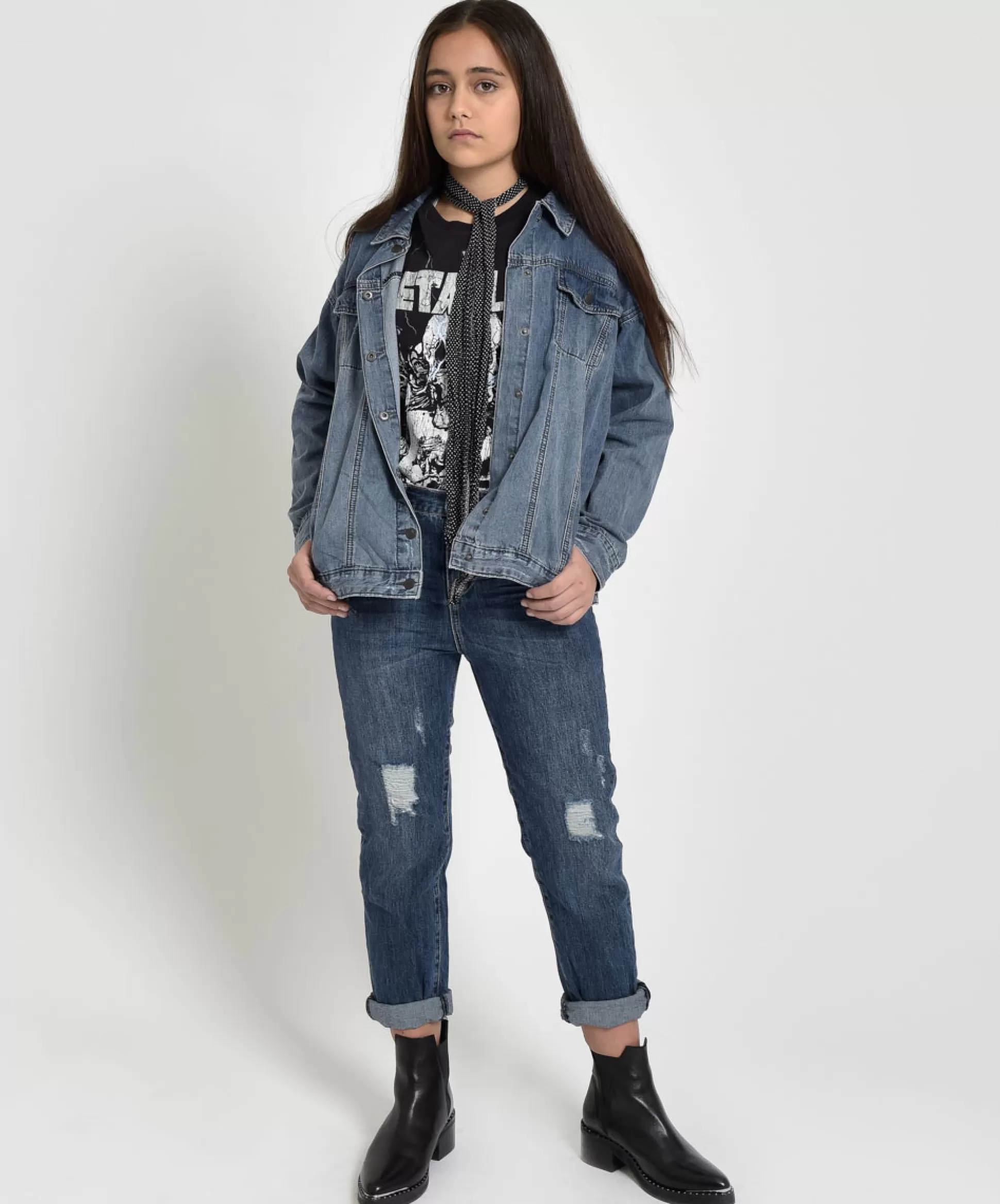 Sale ONE TEASPOON Kids Rocky All Star Denim Jacket