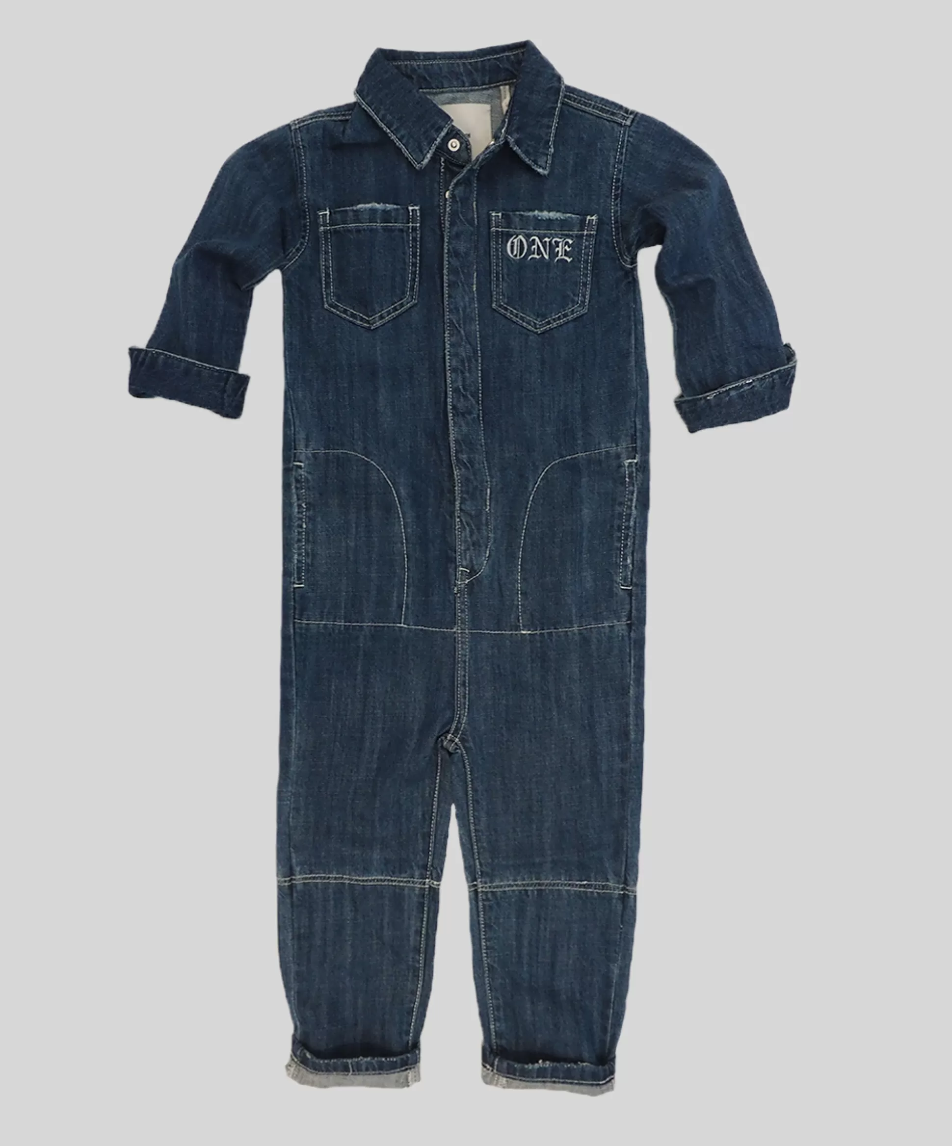 Clearance ONE TEASPOON Kids Rodeo Blue Paradise Utility Jumpsuit