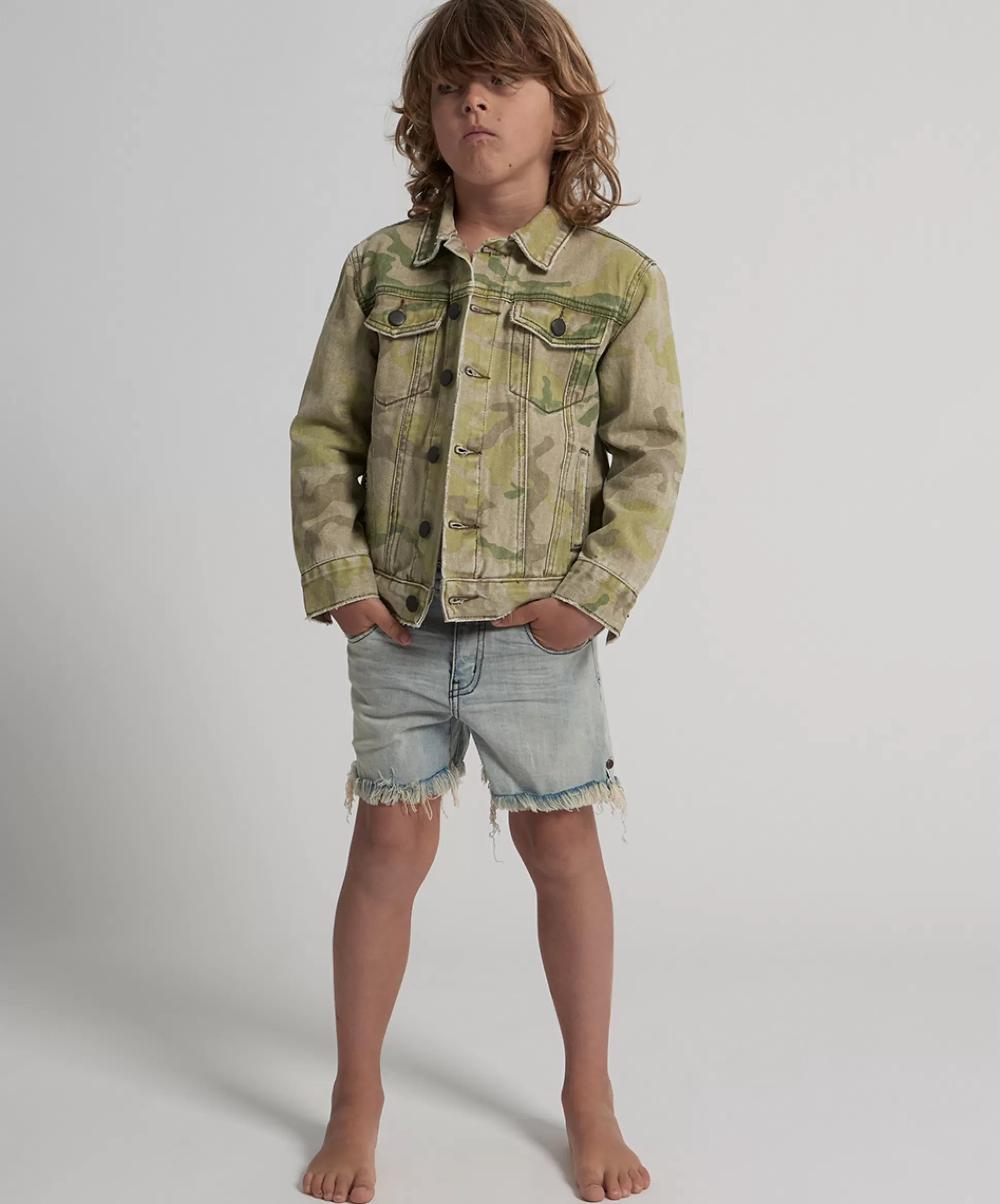 Fashion ONE TEASPOON Kids Safari Camo Trucker Jacket