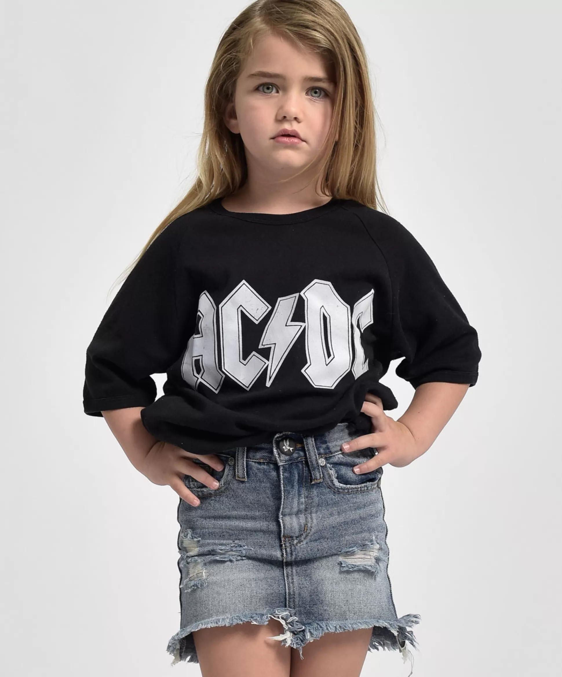 Online ONE TEASPOON Kids Storm Buoy 2020 High Waist Denim Skirt