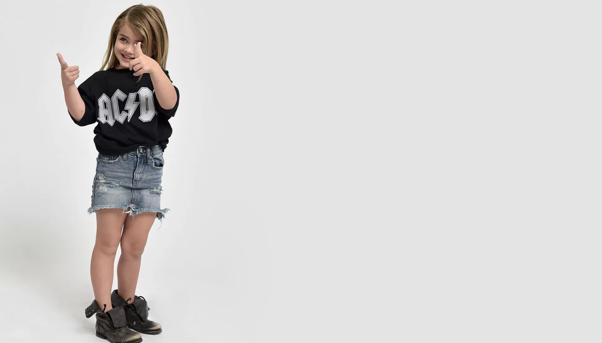 Online ONE TEASPOON Kids Storm Buoy 2020 High Waist Denim Skirt