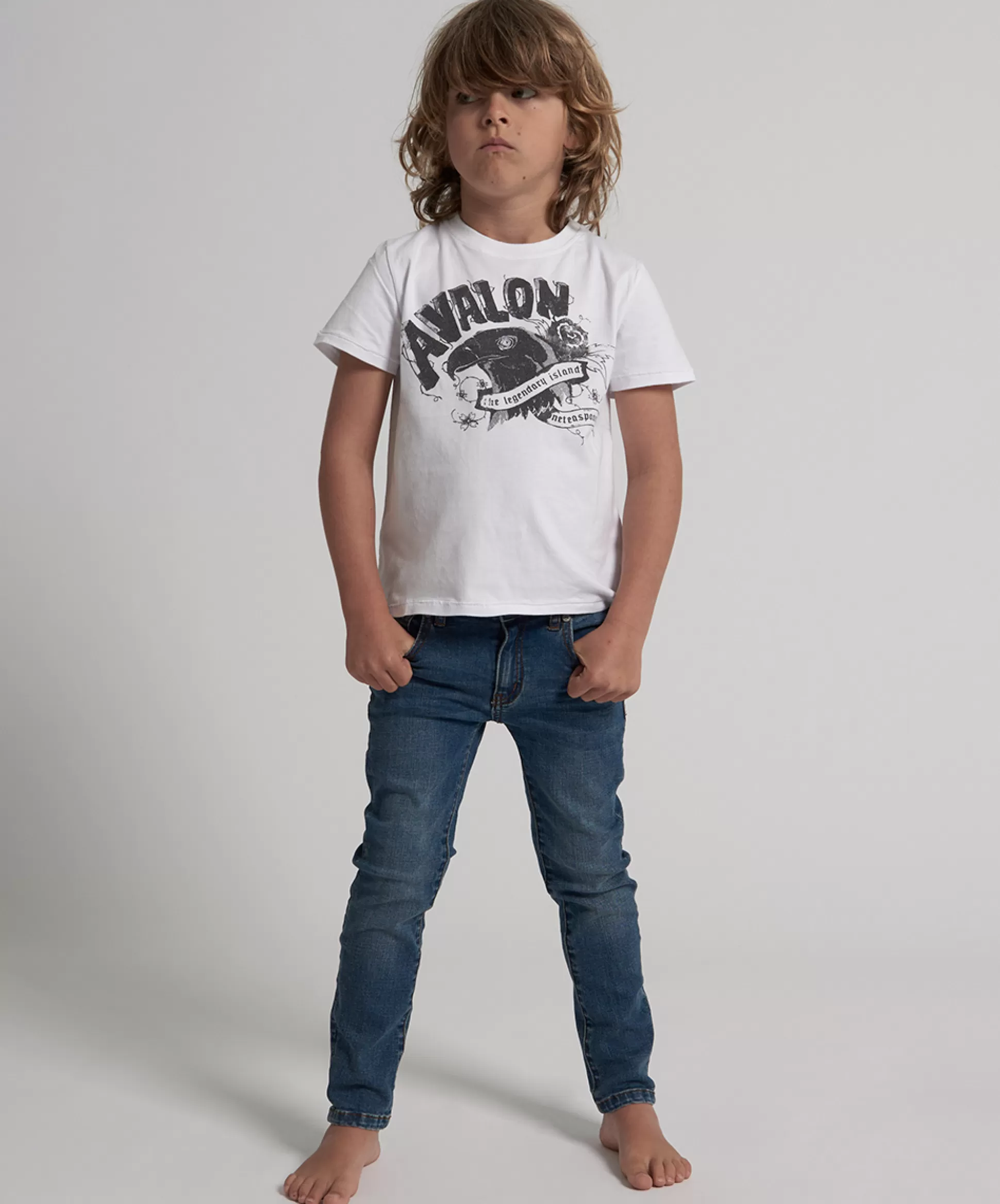 Hot ONE TEASPOON Kids Superstar Blue Freebirds Ii Skinny Jeans