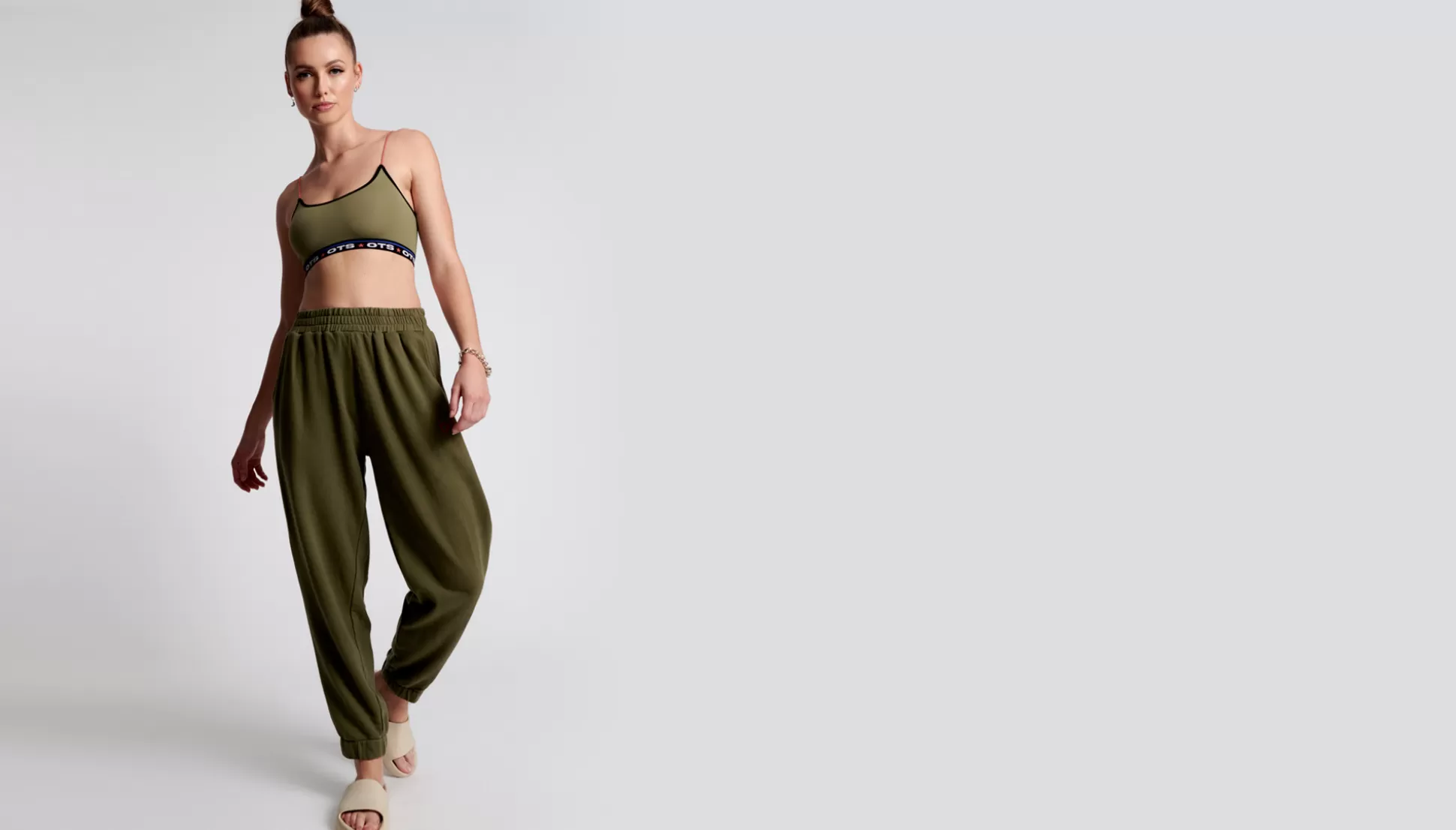 Best Sale ONE TEASPOON Ots Khaki High Waist Kick Pants