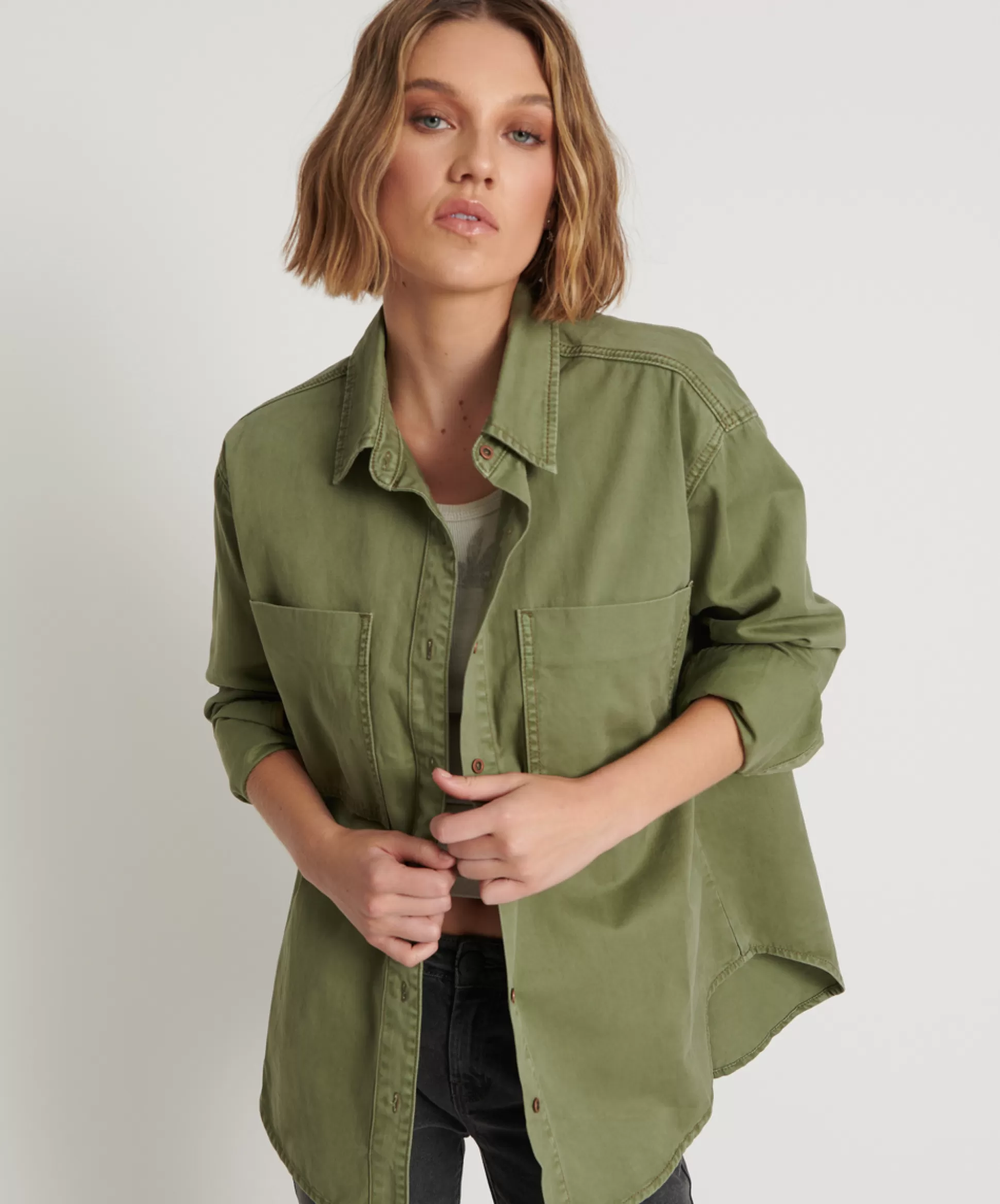 Discount ONE TEASPOON Super Khaki Soho Shirt