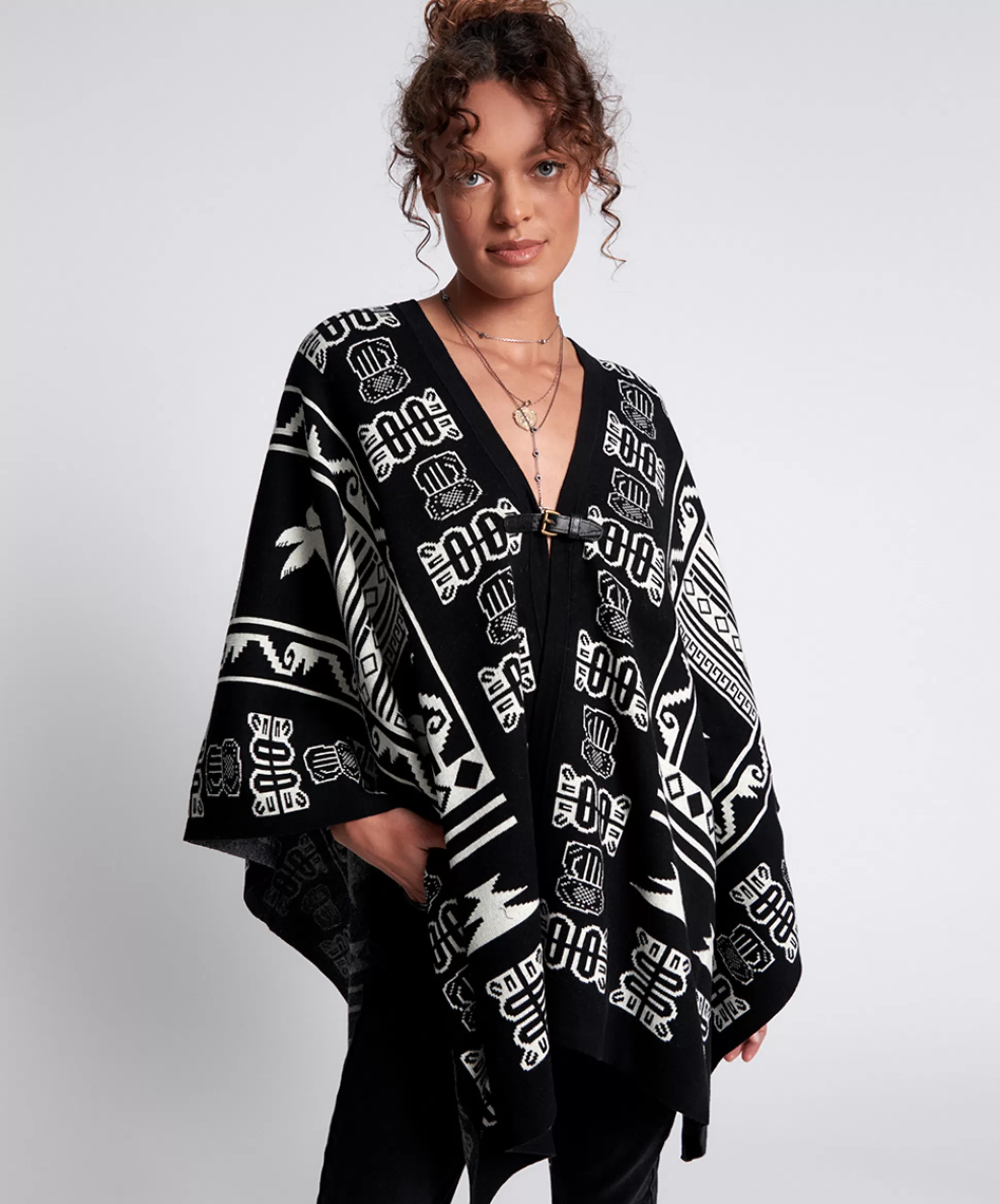 Clearance ONE TEASPOON The Bower Wrap Around Poncho Coat