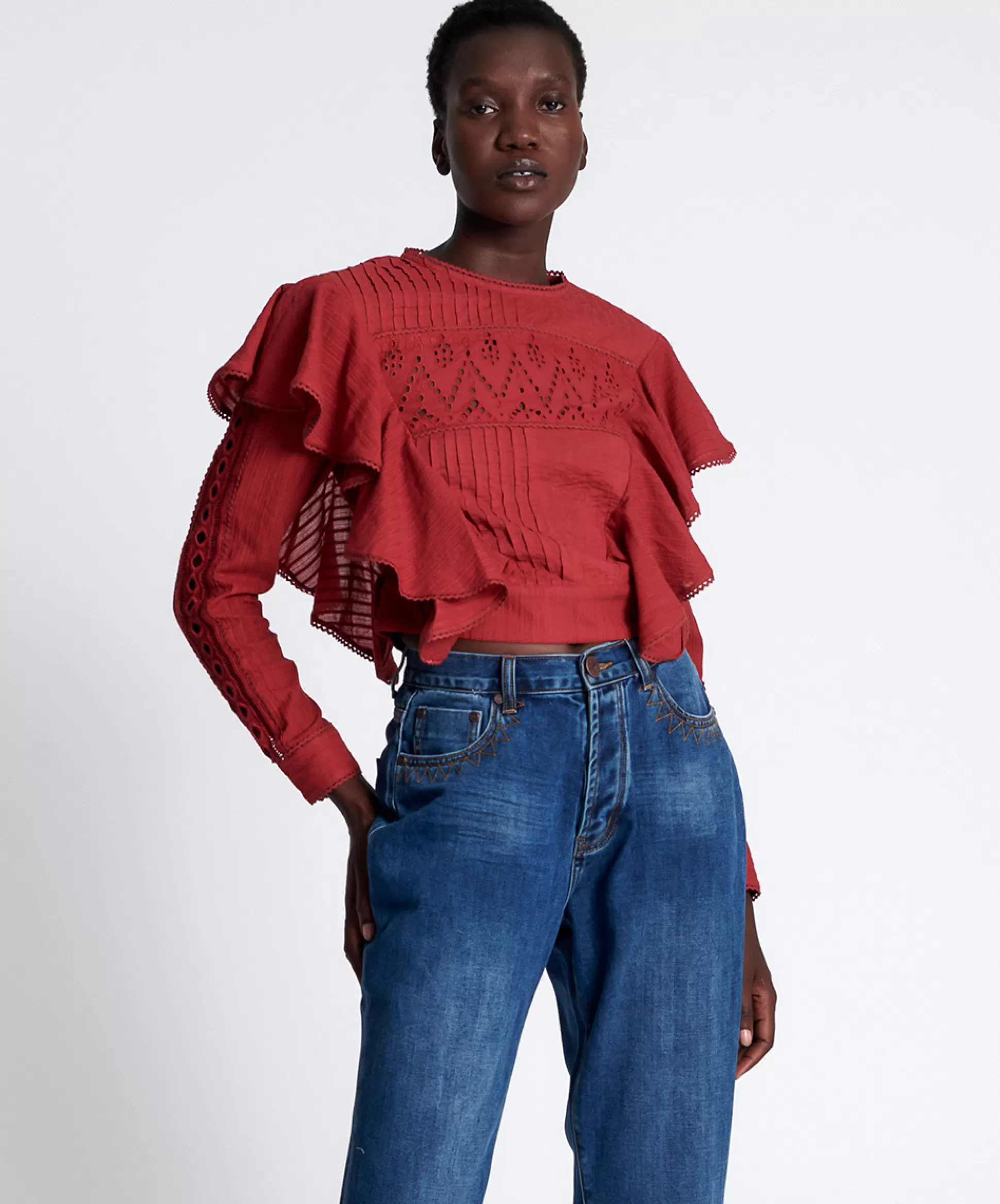 Outlet ONE TEASPOON Victoria Longsleeve Crop